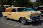 Very nicely restored 1957 chevy sedan delivery still has its original 150-handyman station wagon side trim